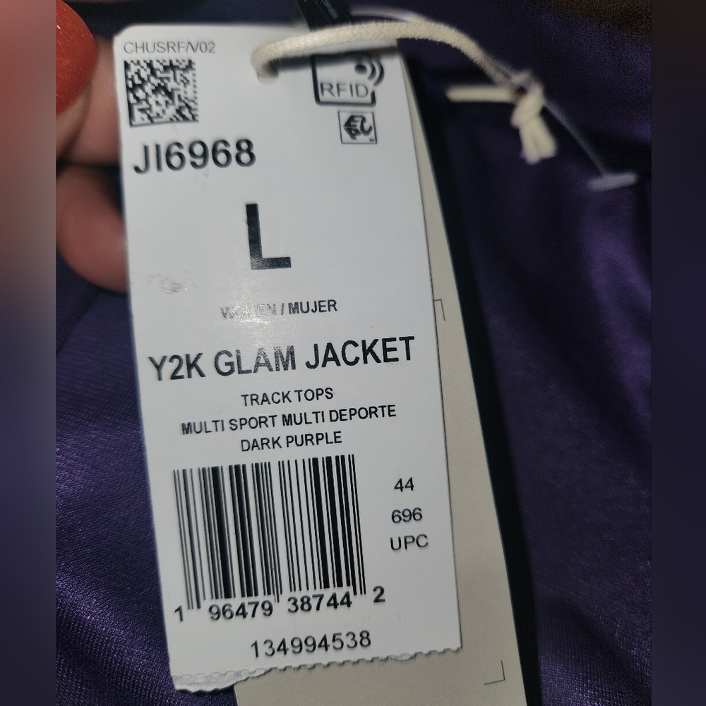 NWT Adidas Y2K Velour Glam Tracksuit Size Large - Picture 10 of 10